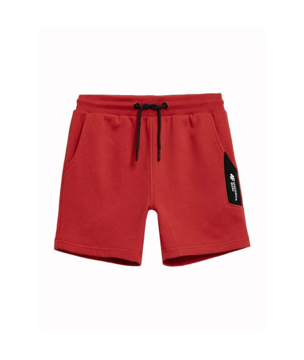 Pantalones 4F Shorts Cas M049 Niño Rojo