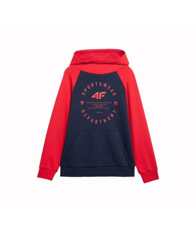 Sweatshirt 4F M221 Rapaz Vermelho