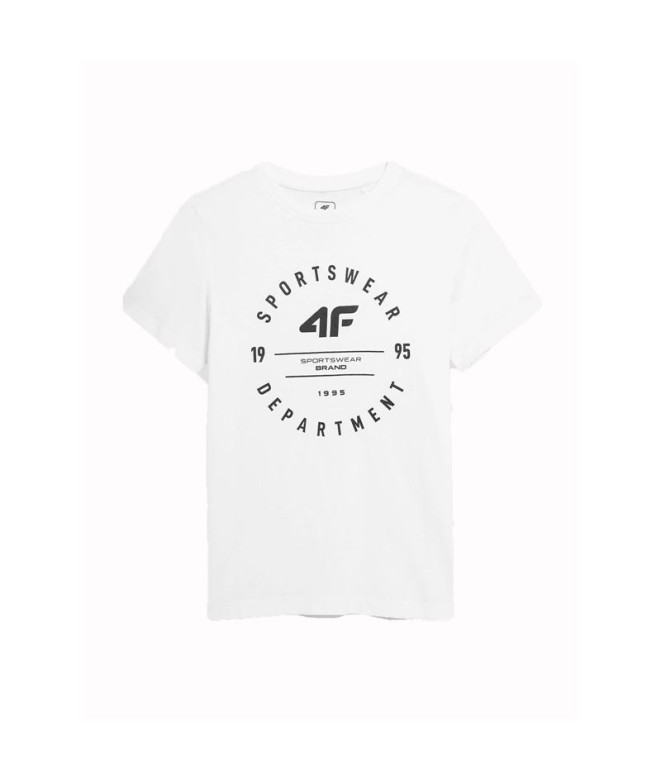 T-shirt 4F M294 Rapaz Branco