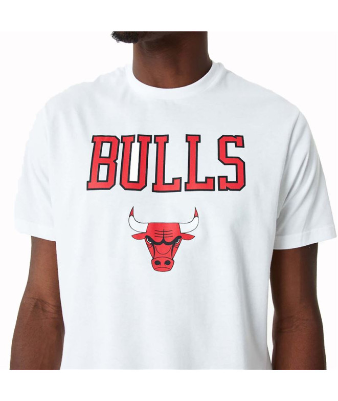 Camiseta New Era NBA Chicago Bulls Blanco Hombre