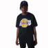 New Era T-shirt preta NBA Mesh LA Lakers para homem