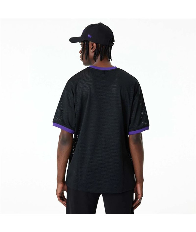 New Era T-shirt preta NBA Mesh LA Lakers para...