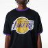 New Era T-shirt preta NBA Mesh LA Lakers para homem