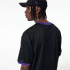 New Era T-shirt preta NBA Mesh LA Lakers para homem
