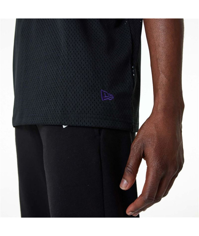 New Era T-shirt preta NBA Mesh LA Lakers para...