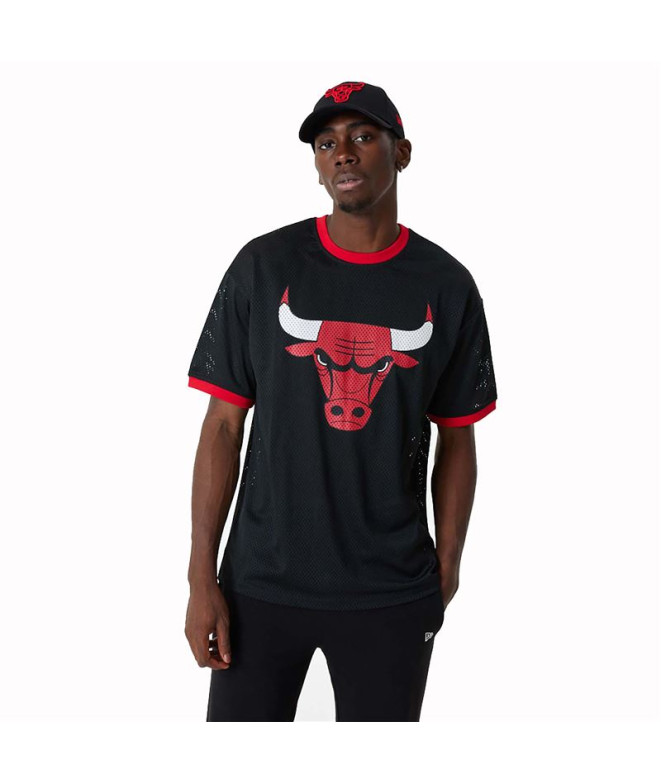 New Era NBA Mesh Chicago Bulls T-Shirt hommes blanc