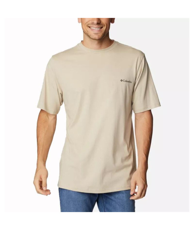 Camisola Columbia Csc Basic Logo™ Mountain T-Shirt castanha para homem