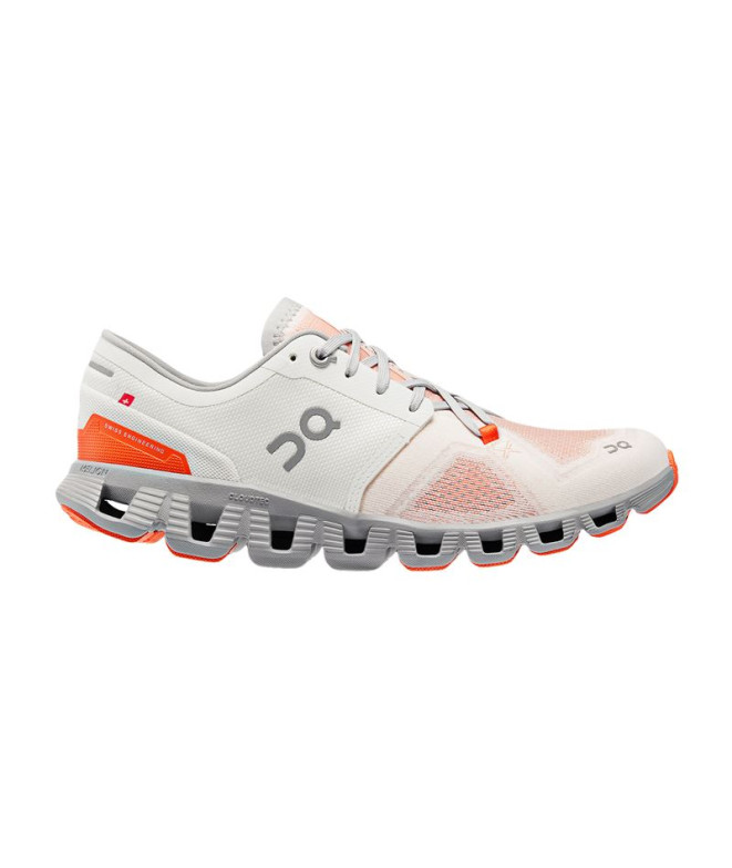 Sapatilhas de Running On running Cloud X 3 Mulher Branco