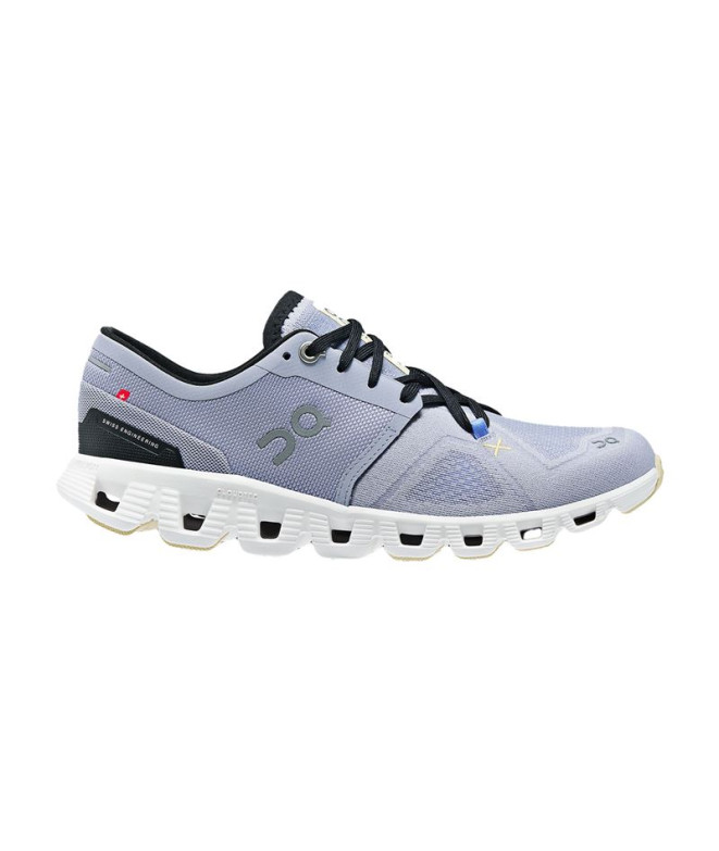 Chaussures par running On Running Cloud X 3 Femme Grey