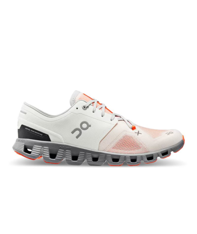 Chaussures de Running On running Cloud X 3 Homme White