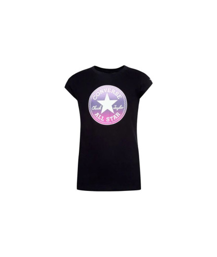 T-shirt Converse Chuck Patch GFX Preto T-Shirt para rapariga