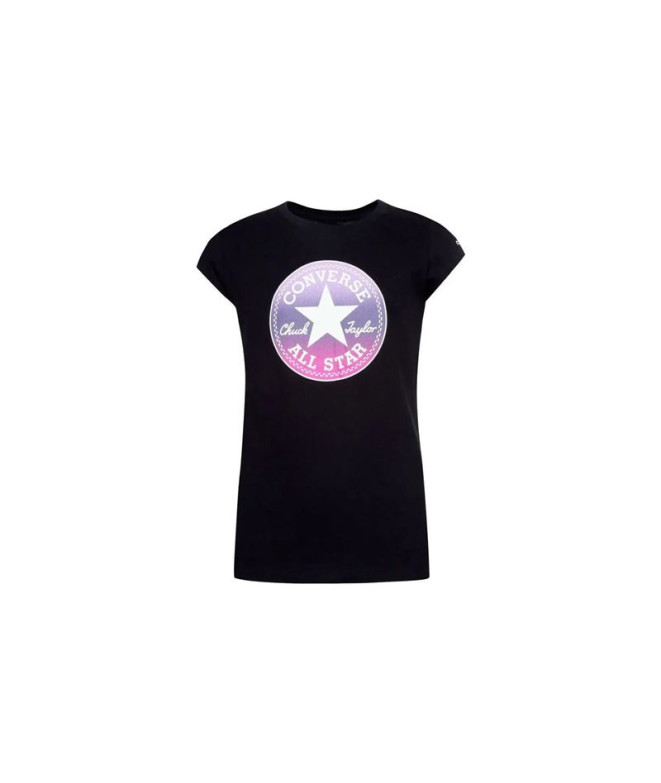 T-shirt Converse Chuck Patch GFX T-Shirt noir pour fille