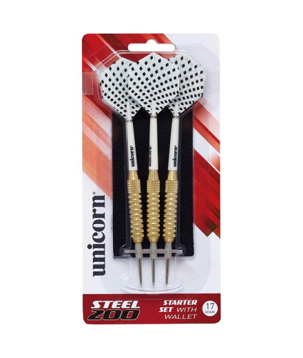 Set 3 fléchettes p.acier Atipick "Steel 200" avec étui, 19gr