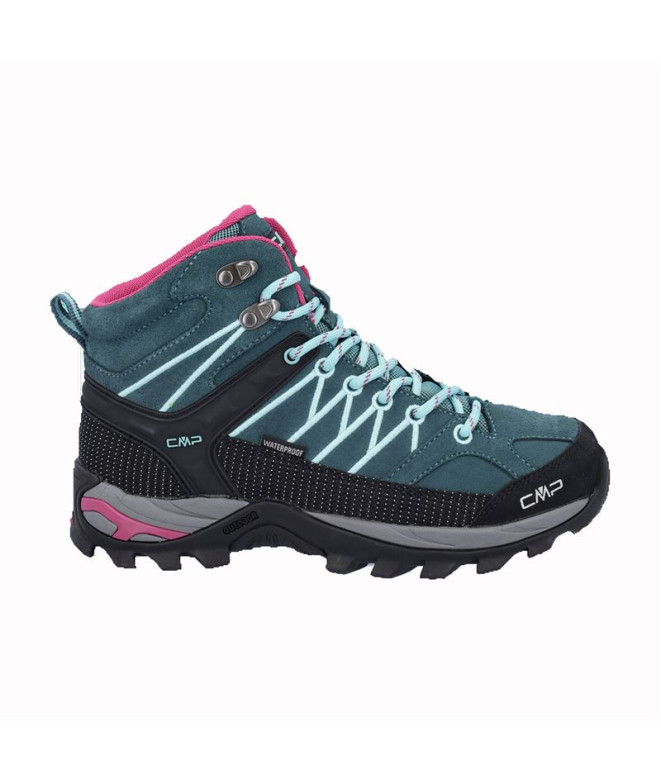 Zapatillas de Montaña CMP Rigel Mid Trekking Shoe Wp Acqua Mujer