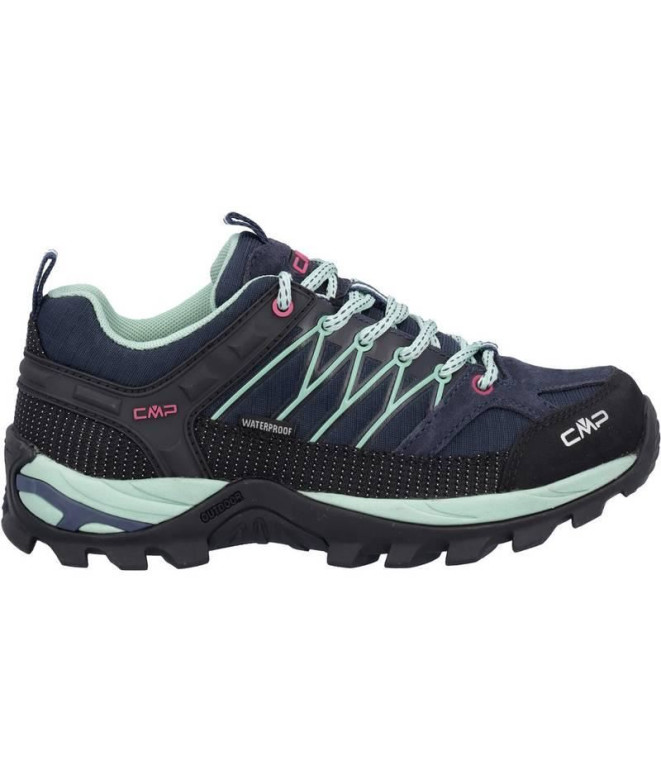 Zapatillas de Montaña CMP Rigel Low Trekking Shoe Wp Azul Mujer