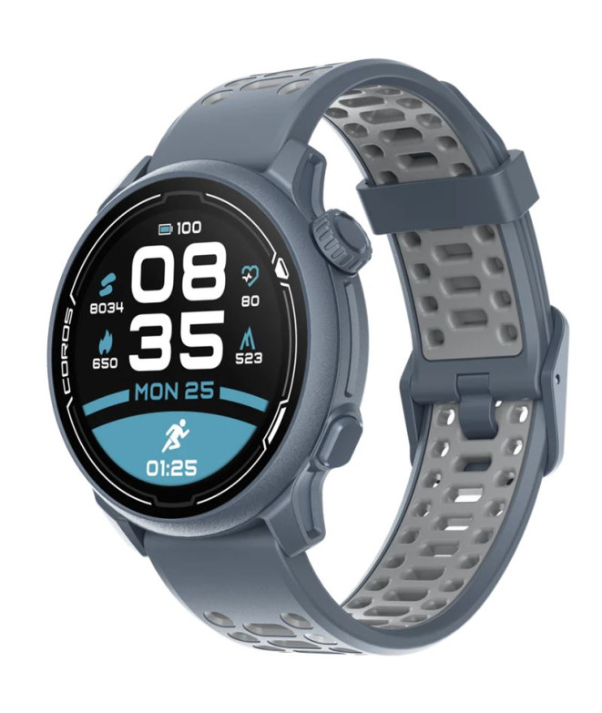 Relógio desportivo Coros Pace 2 Premium GPS Relógio desportivo em aço azul