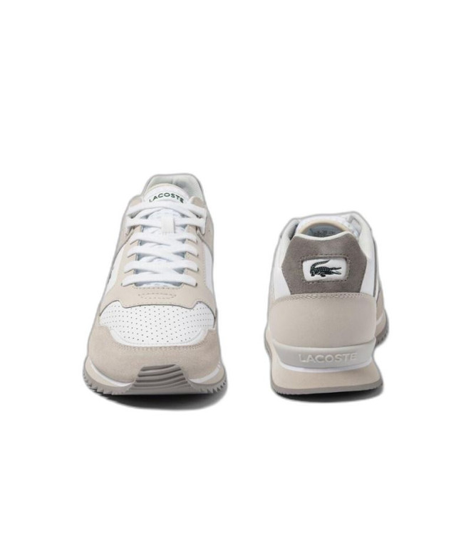 Chaussures Lacoste Partner Piste Cuir Blanc...