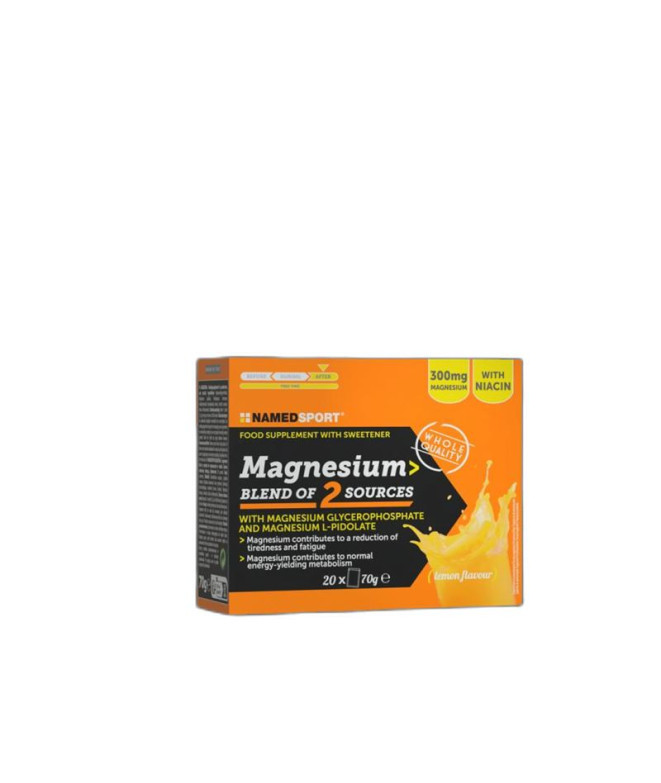 Magnésium NamedSport Mélange de 2 Sources 20 Sachets