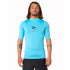 Lycra Rip Curl Lycra Rip Curl Corps S/S Homem Azul turquesa
