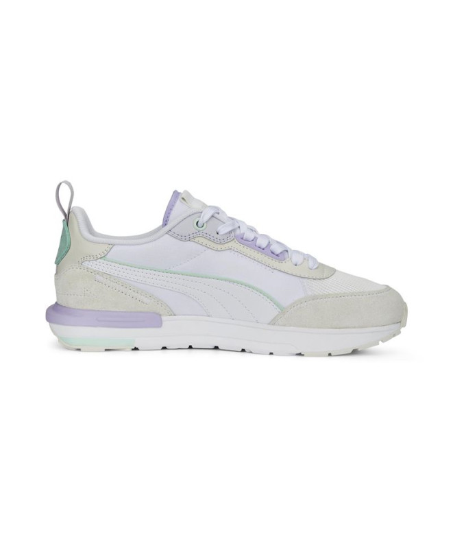 Chaussures Puma R22 pour femmes, gris vaporeux