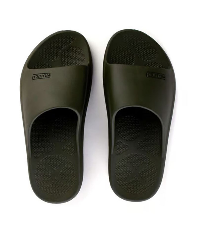 Chinelos Munich Sandália Confortável Homem Caqui