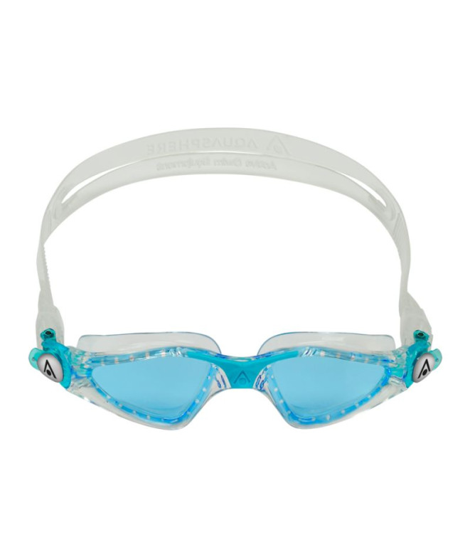 Óculos de natação Aqua Sphere Kayenne Jr Transparent Turquoise Lenses Óculos de natação para crianças