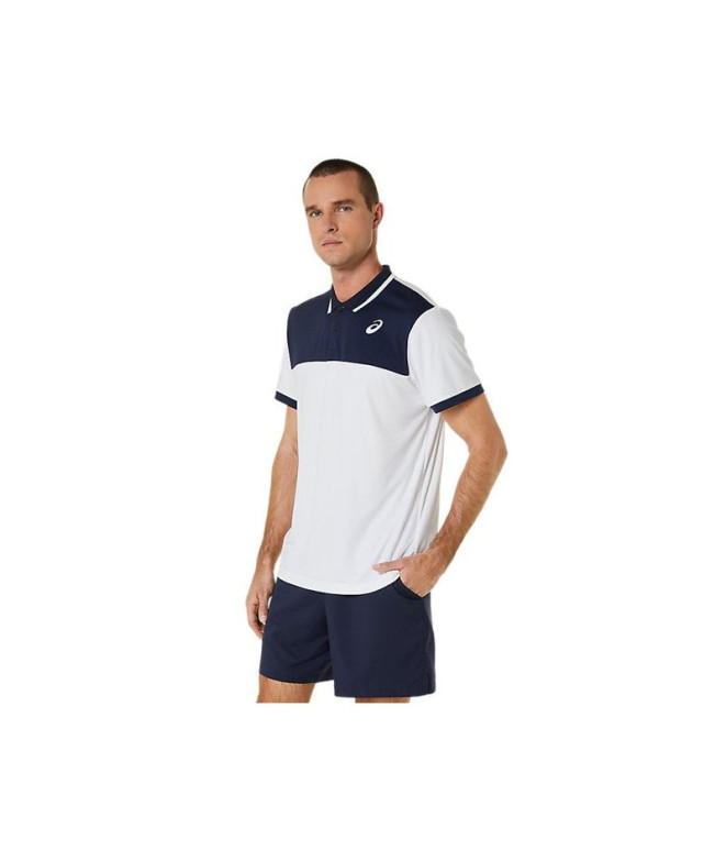 Polo por Tênis ASICS Court Homem Branco