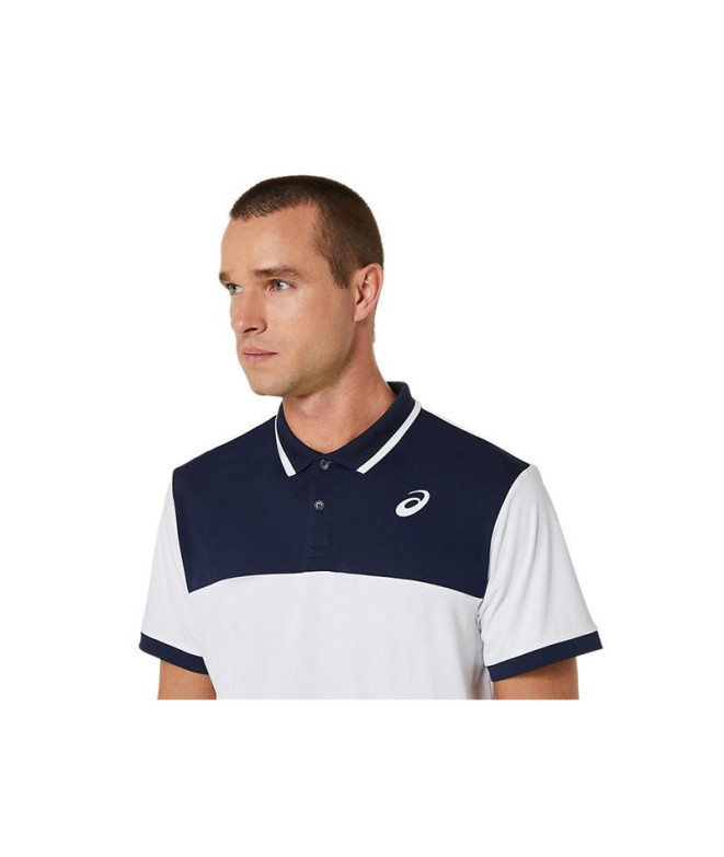 Polo par Tennis ASICS Court Homme Blanc