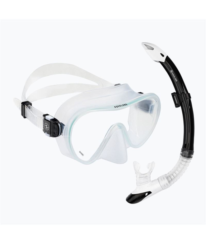 Aqua Lung Combo Tube + Mask Set Nabul Transparent White