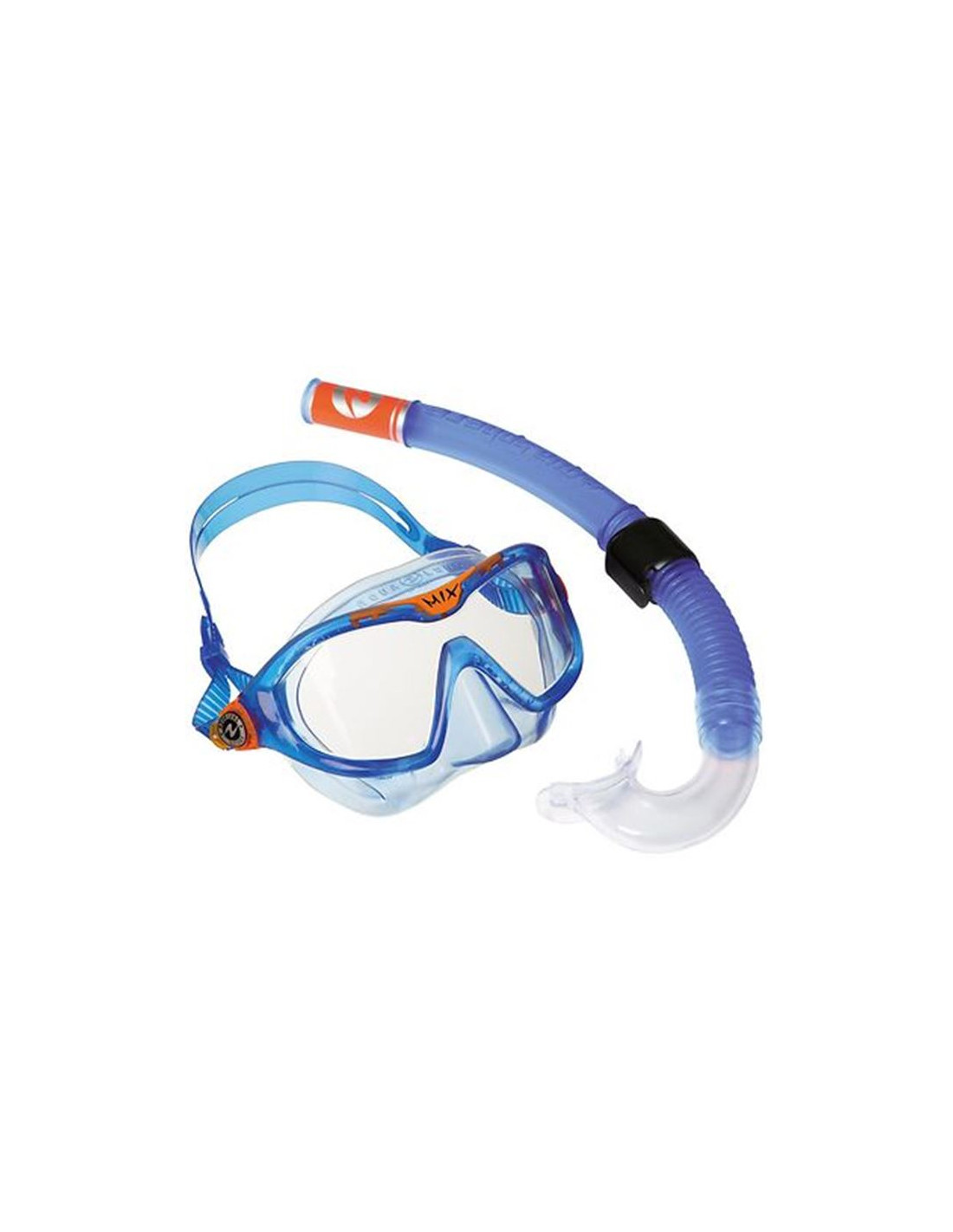 Aqua Lung Mix Combo Bleu Orange Tuba + Masque pour enfants