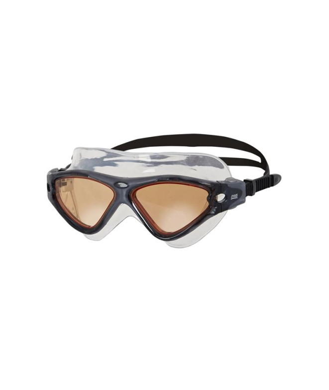 Zoggs Tri-Vision Mask Óculos de natação cinzento-preto