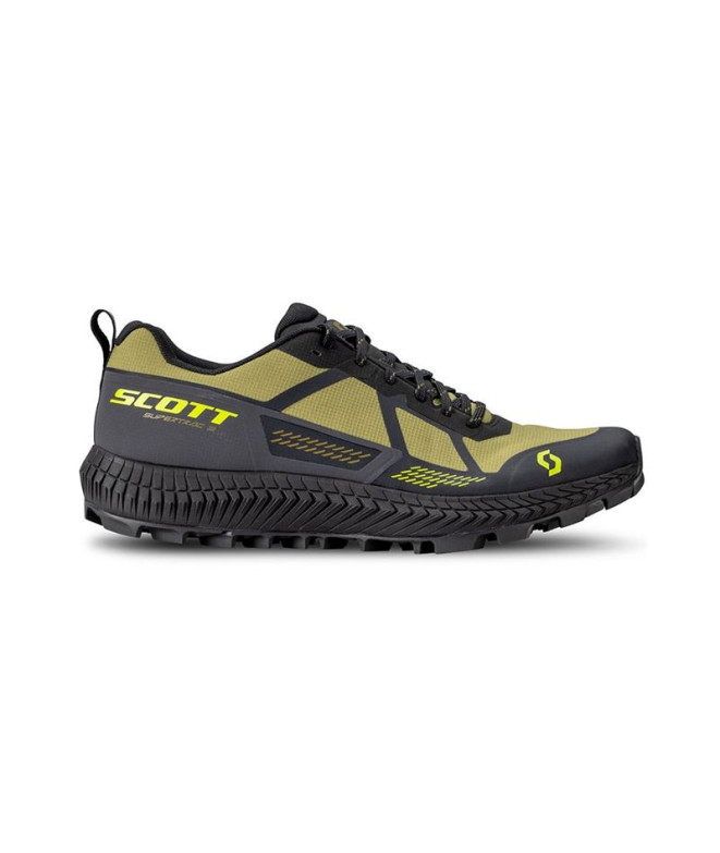 Chaussures de trail Scott Supertrac 3 Vertes Hommes