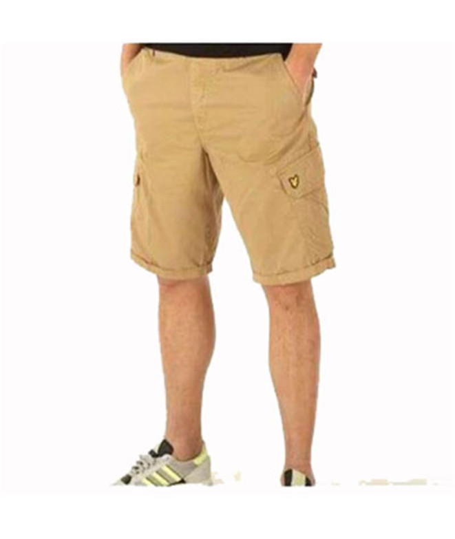 Calças Lyle & Scott V1-Wembley Cargo Short Homem Biscuit