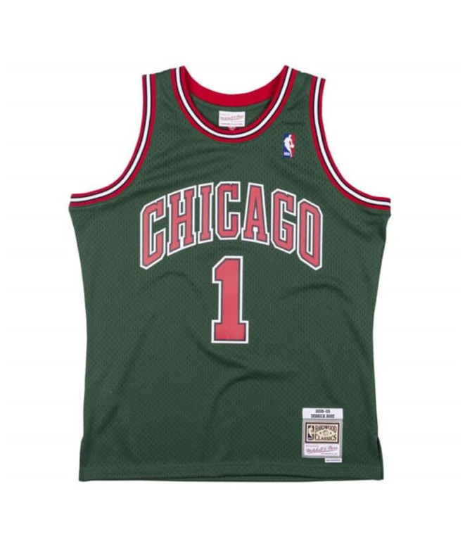 Mitchell & Ness Chicago Bulls Basketball T-Shirt - derrick Rose
