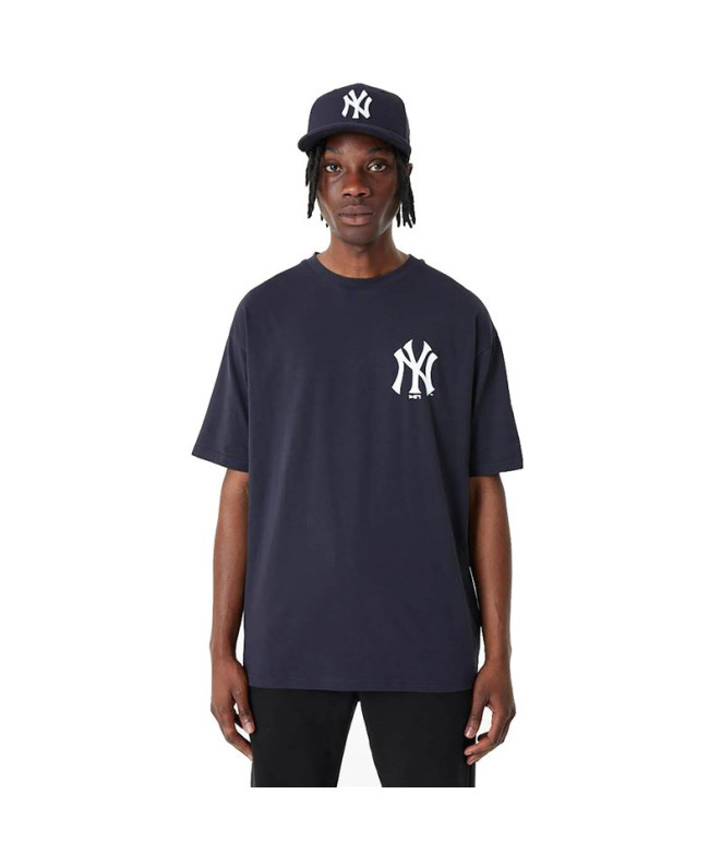 New Era T-Shirt MLB Graphic New York Yankees Navy para homem