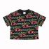 T-shirt Champion Crewneck Croptop Femmes Noir