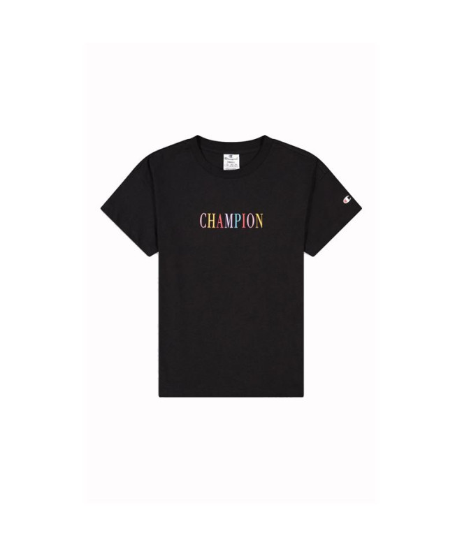 T-shirt Champion Crewneck Croptop Feminino Preto