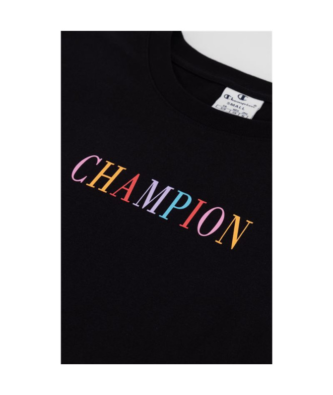 T-shirt Champion Crewneck Croptop Feminino Preto