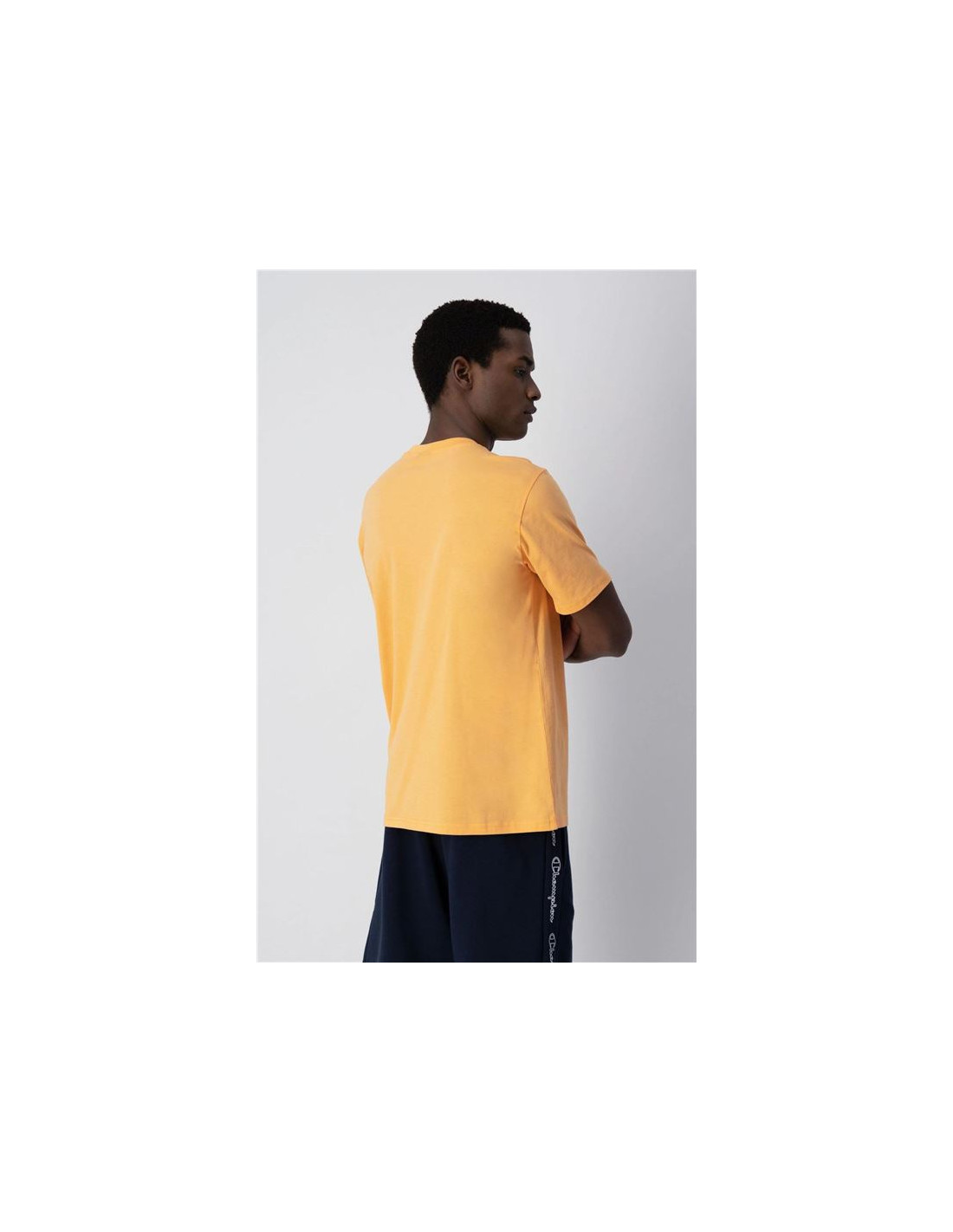 T shirt Champion Crewneck Jaune Homme