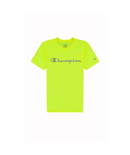 T shirt Champion Crewneck Jaune Homme