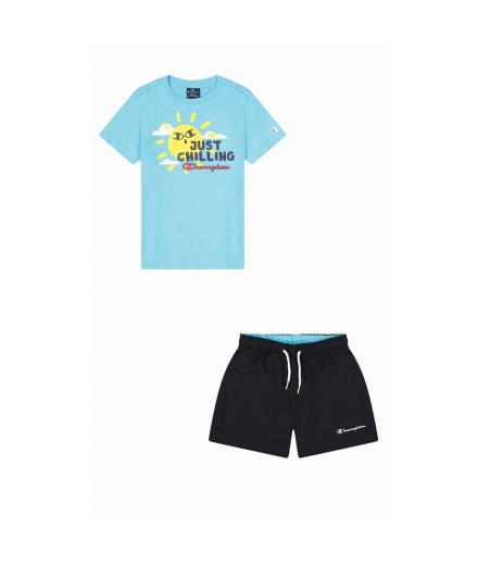 Conjunto Champion Set Azul Niño