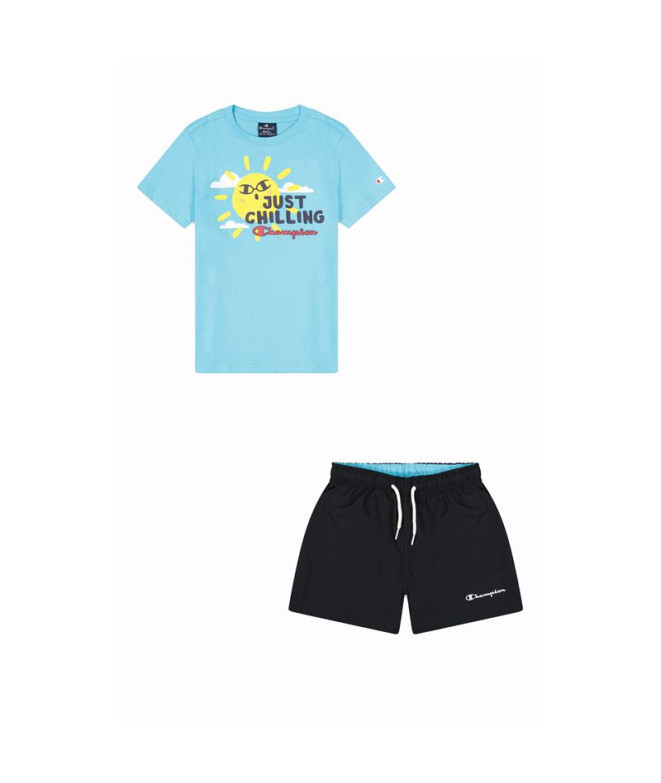 Conjunto Champion Set Azul Niño
