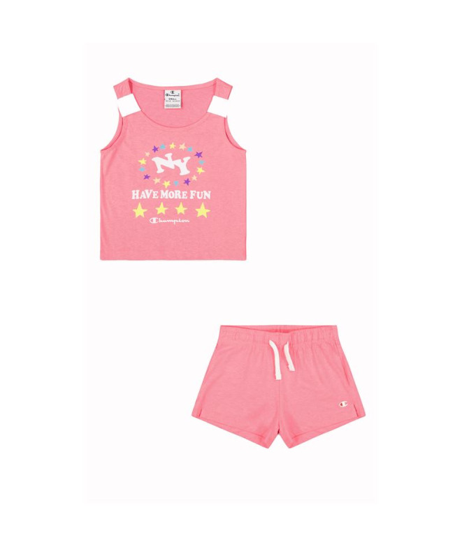 Conjunto Champion Conjunto de menina cor-de-rosa
