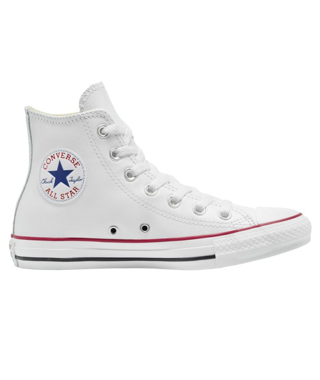 Chaussures Converse Chuck Taylor All Star Leather High Top White