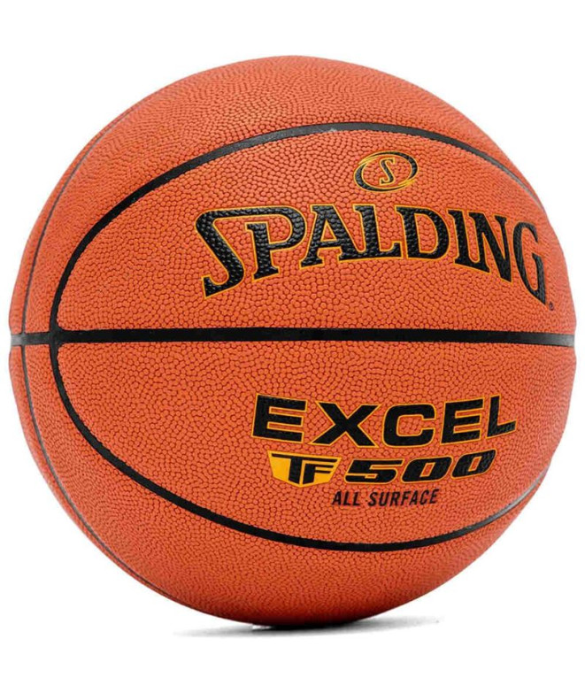 Spalding - TF Gold - Basketbal - Maat 5 - Basketbal - Gecertificeerde bal - Materiaal ZK Composite - Indoor en Outdoor - Antislip - Uitstekende grip