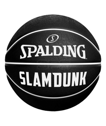 Bola de basquetebol Spalding Slam Dunk Preto Branco Sz5...