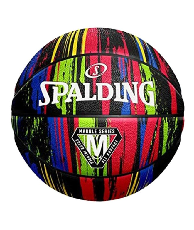 Basketball Spalding Marble Series Noir Sz5