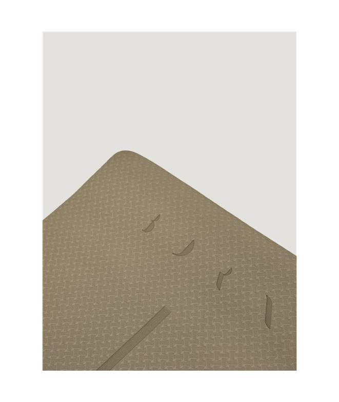 Tapete de Yoga Born Living Wave Wave 6 mm Nogueira