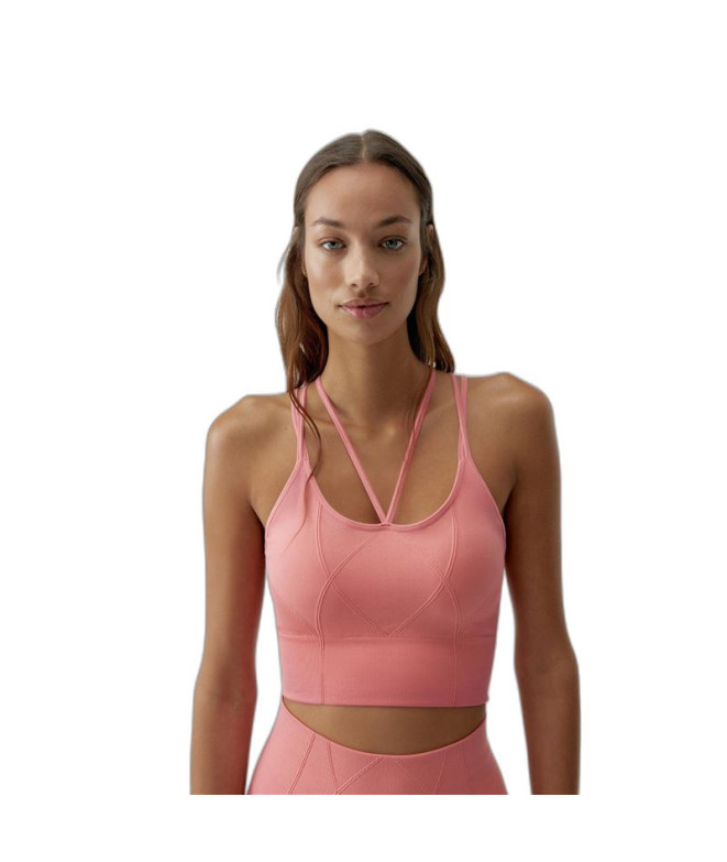 Born Living Yoga Selene Rosa Pêssego Soutien de desporto feminino Selene Rosa Pêssego