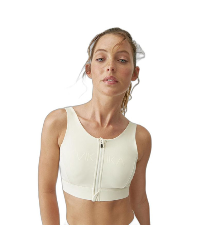 Soutien-gorge de sport Born Living Yoga Raw Ivory Femme